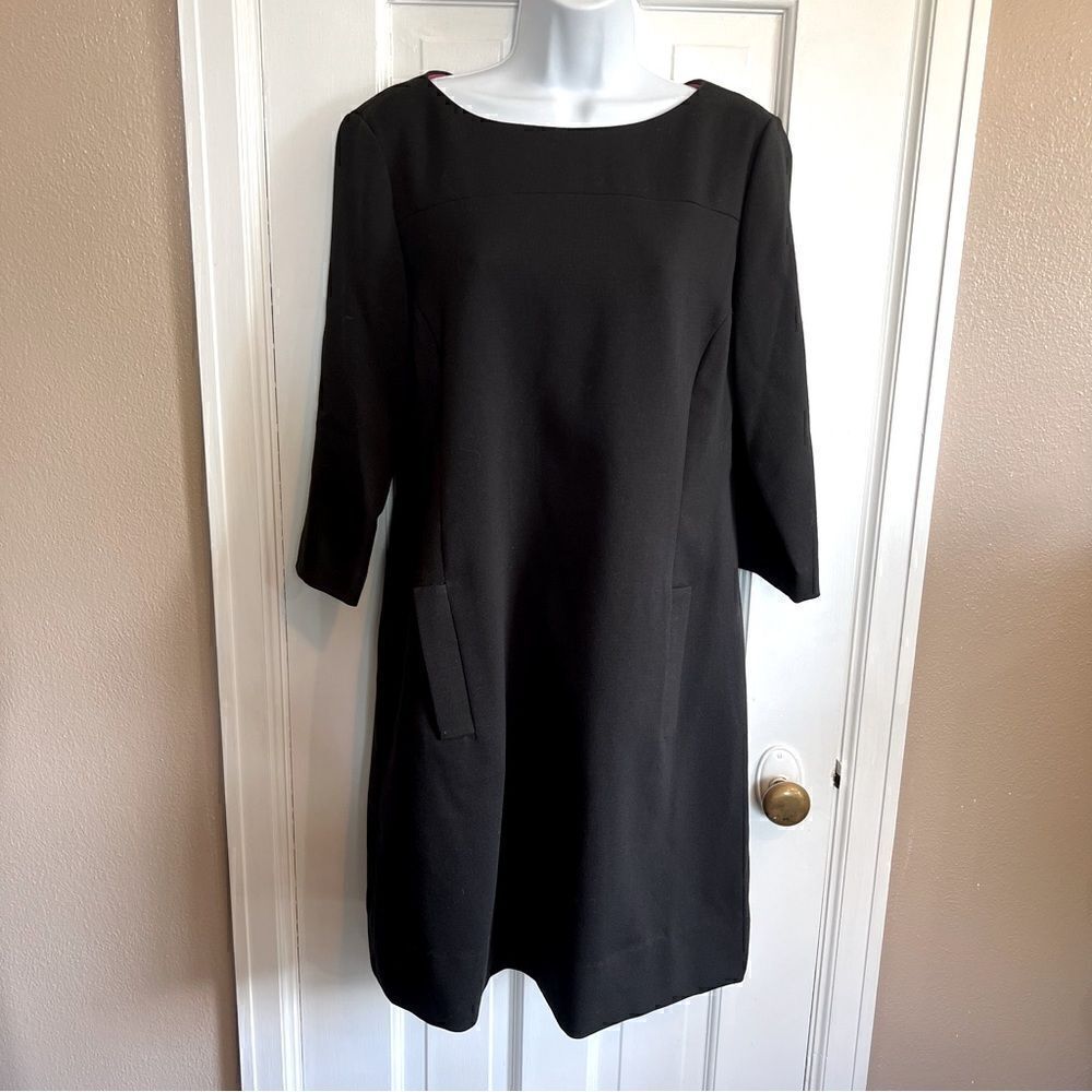 Eliza J Black 3/4 sleeve dress Sz12